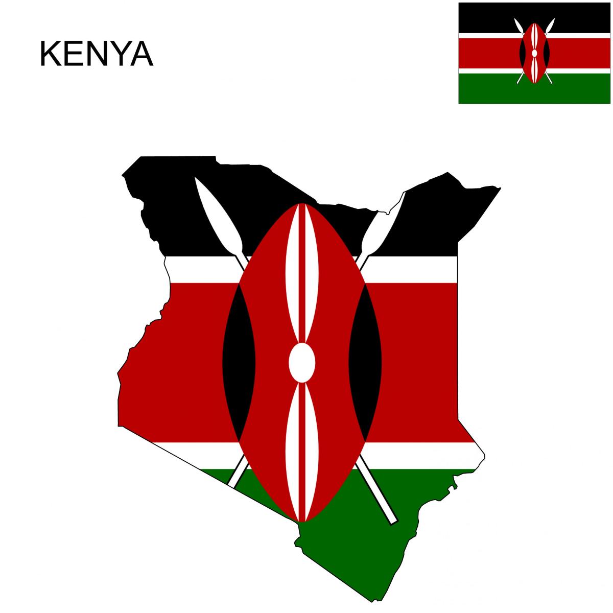 ramani ya bendera ya Kenya