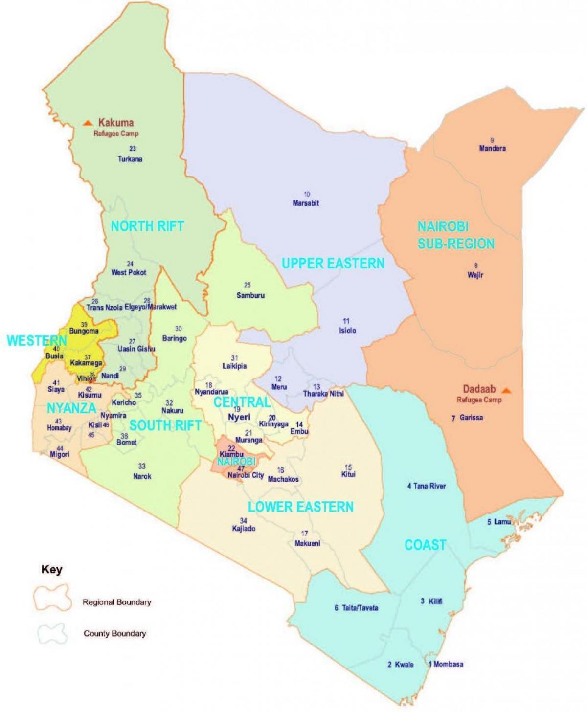 ramani ya Kenya dini