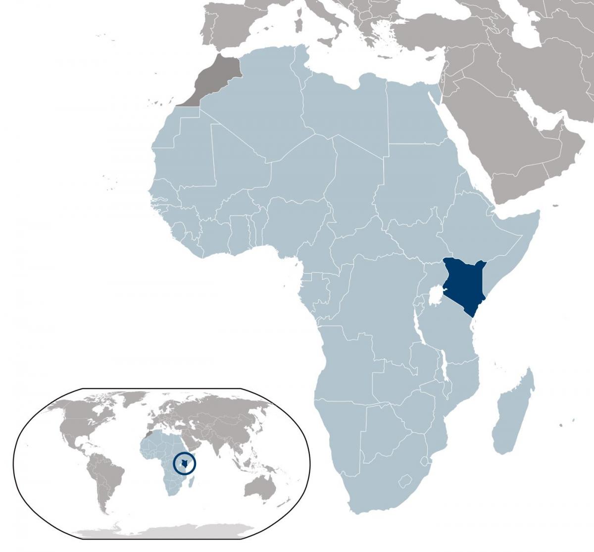 Kenya ramani ya eneo