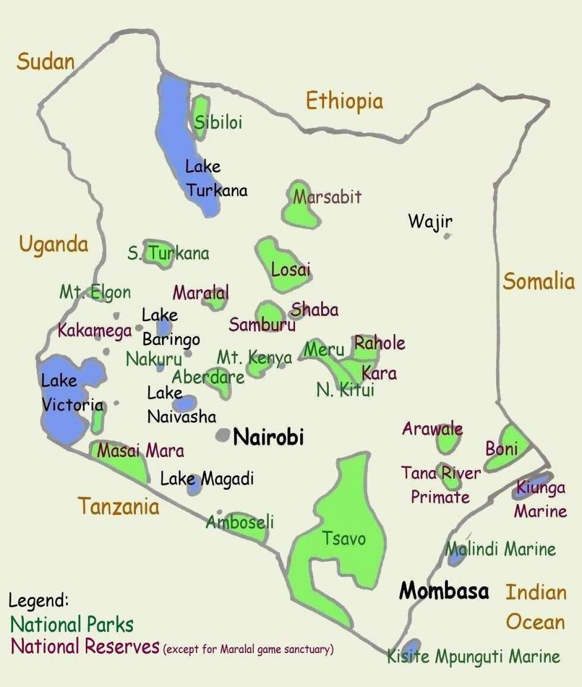 ramani ya maziwa nchini Kenya