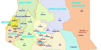 Ramani ya Kenya dini