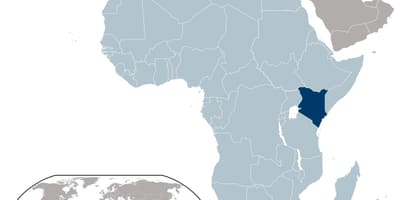 Kenya ramani ya eneo