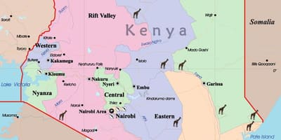 Ramani ya Kenya lugha