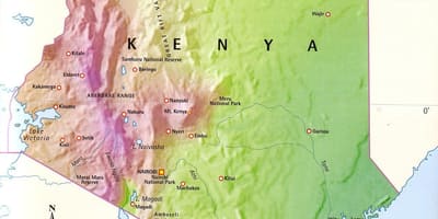 Ramani ya milima ya Kenya