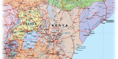 Ramani ya nyanda za juu za Kenya