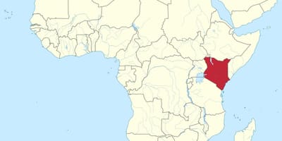 Ramani ya Kenya ramani vector