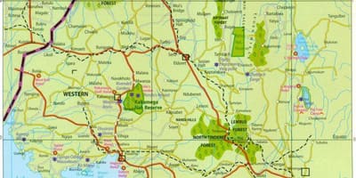 Mkoa wa magharibi nchini Kenya ramani