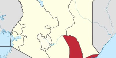 Ramani ya mkoa wa pwani nchini Kenya